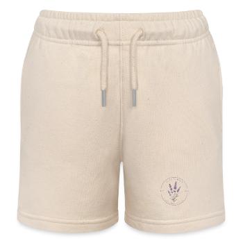 Lavande - Short de jogging enfant bio Stanley/Stella - écru doux - Devant