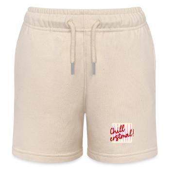 Nervensystem Stress Chillen - Kinder Organic Joggingshorts Mini Bolter von Stanley/Stella - Natur - Vorne