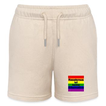  RASSISMUS IST KEINE ALTERNATIVE, NIE WIEDER - Kinder Organic Joggingshorts Mini Bolter von Stanley/Stella - Natur - Vorne