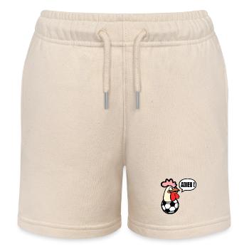 Adieu Football Poules - Short de jogging enfant bio Stanley/Stella - écru doux - Devant