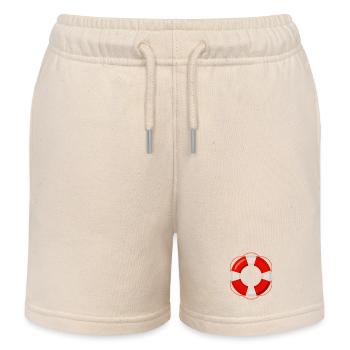 Rote Rettungsboje - Kinder Organic Joggingshorts Mini Bolter von Stanley/Stella - Natur - Vorne