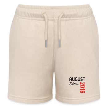 10. Geburtstag August 2016 - Kinder Organic Joggingshorts Mini Bolter von Stanley/Stella - Natur - Vorne