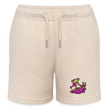 Discgolf Wasserhindernis Icon - Kinder Organic Joggingshorts Mini Bolter von Stanley/Stella - Natur - Vorne