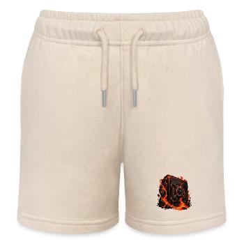 Lava Vault in Volcanic Light - Kids Organic Sweat Shorts by Stanley/Stella - soft Ecru - Front