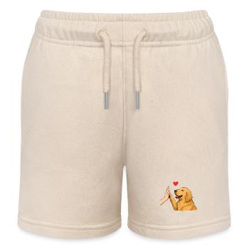T-shirt High Five Golden Retriever - Short de jogging enfant bio Stanley/Stella - écru doux - Devant