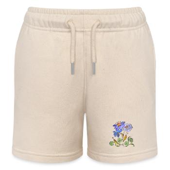 Fleur - Short de jogging enfant bio Stanley/Stella - écru doux - Devant