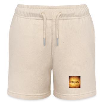 Fotografie – Vintage-Design in Braun & Beige - Kinder Organic Joggingshorts Mini Bolter von Stanley/Stella - Natur - Vorne