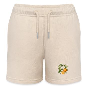 Oranger branche et fleurs - Short de jogging enfant bio Stanley/Stella - écru doux - Devant