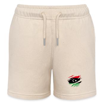 Libye Drapeau Libyen Libyenne - Short de jogging enfant bio Stanley/Stella - écru doux - Devant