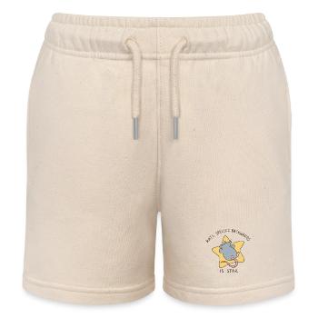 Rats Spelled Backwards Is Star Funny Mouse - Kids Organic Sweat Shorts by Stanley/Stella - soft Ecru - Front