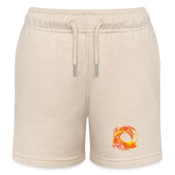 Chaosglut – Chaos Theory - Kids Organic Sweat Shorts by Stanley/Stella - soft Ecru - Front