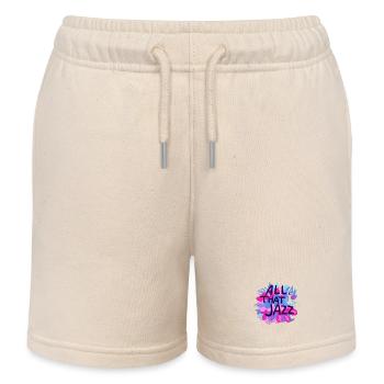 All That Jazz Musik Blumen Design - Kinder Organic Joggingshorts Mini Bolter von Stanley/Stella - Natur - Vorne