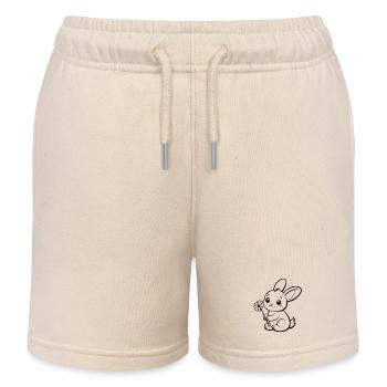 Petit lapin mignon - Short de jogging enfant bio Stanley/Stella - écru doux - Devant