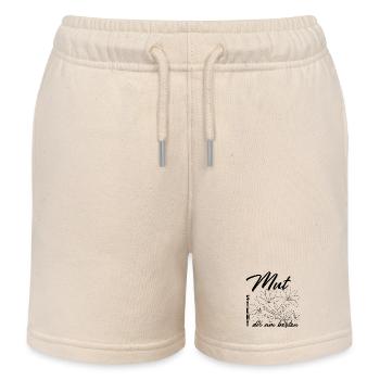 Mut steht dir am besten - Kinder Organic Joggingshorts Mini Bolter von Stanley/Stella - Natur - Vorne