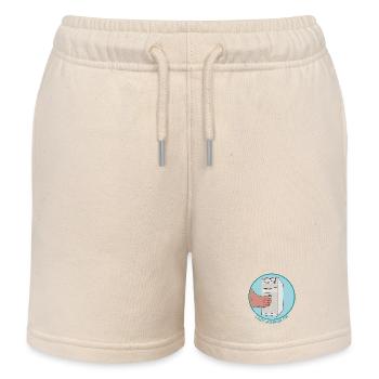 Faule Macht auf Retro-PC Tower Toe Press Lustige Technik - Kinder Organic Joggingshorts Mini Bolter von Stanley/Stella - Natur - Vorne