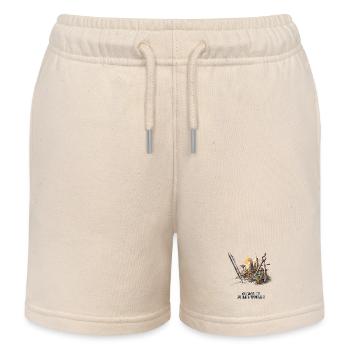 Architecture of an imaginary world - Kids Organic Sweat Shorts by Stanley/Stella - soft Ecru - Front