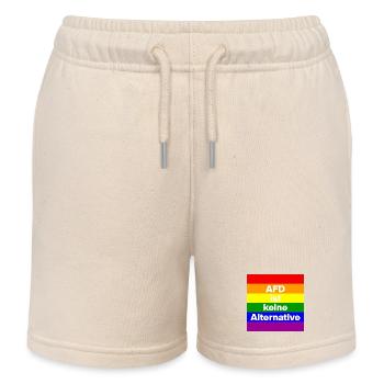 AFD IST KEINE ALTERNATIVE, NO NZS, NO AFD, WEISS - Kinder Organic Joggingshorts Mini Bolter von Stanley/Stella - Natur - Vorne