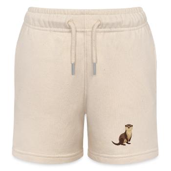 Otter - Kids Organic Sweat Shorts by Stanley/Stella - soft Ecru - Front