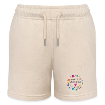 Finally a schoolchild in 2026 - Kids Organic Sweat Shorts by Stanley/Stella - soft Ecru - Front