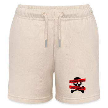KEINEN BOCK AUF NAZIS, NO NZS, NO AFD, SCHWARZ - Kinder Organic Joggingshorts Mini Bolter von Stanley/Stella - Natur - Vorne