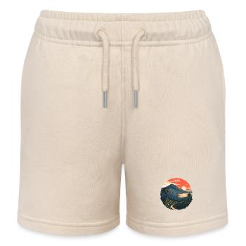 Lombok Vulkanlandschaft Sonnenuntergang - Kinder Organic Joggingshorts Mini Bolter von Stanley/Stella - Natur - Vorne