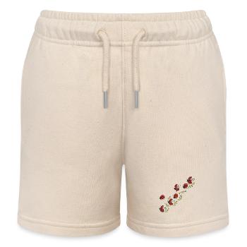 Flug von Marienkäfern und Blumen auf dem Land - Kinder Organic Joggingshorts Mini Bolter von Stanley/Stella - Natur - Vorne