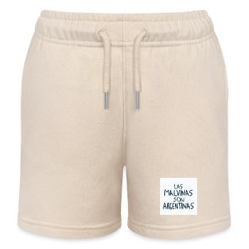 Las Malvinas son Argentinas - Kinder Organic Joggingshorts Mini Bolter von Stanley/Stella - Natur - Vorne