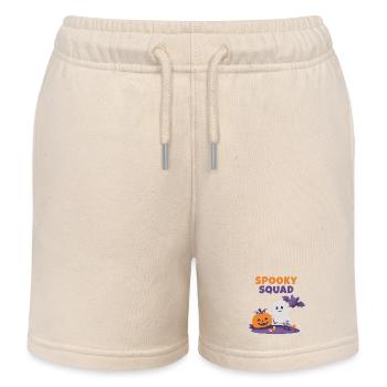 Spooky-Spooky Squad – Süßes Halloween T-Shsquad - Kinder Organic Joggingshorts Mini Bolter von Stanley/Stella - Natur - Vorne