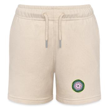 Neon whirlpool in a frenzy of color - Kids Organic Sweat Shorts by Stanley/Stella - soft Ecru - Front