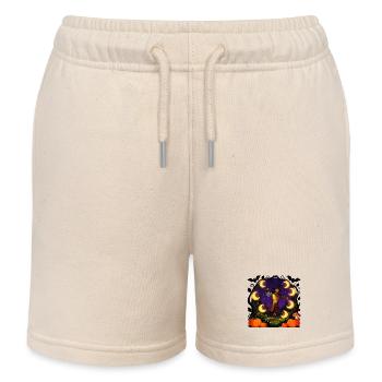 Mondbeschienene Halloween-Ernte - Kinder Organic Joggingshorts Mini Bolter von Stanley/Stella - Natur - Vorne