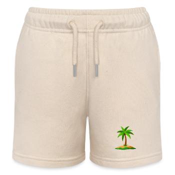 Tropische Insel - Kinder Organic Joggingshorts Mini Bolter von Stanley/Stella - Natur - Vorne