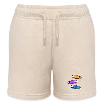 Autos - Kinder Organic Joggingshorts Mini Bolter von Stanley/Stella - Natur - Vorne