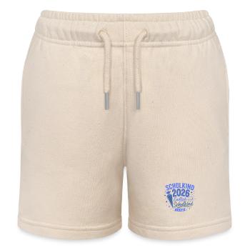 Schulbeginn 2026 Erstklasse - Kinder Organic Joggingshorts Mini Bolter von Stanley/Stella - Natur - Vorne