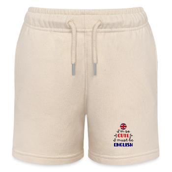 Ich bin so süß, ich muss Engländer sein – Baby & Kinder - Kinder Organic Joggingshorts Mini Bolter von Stanley/Stella - Natur - Vorne