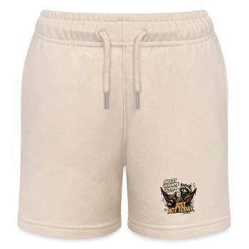 Waschbär entspannt: Just Not Today - Kinder Organic Joggingshorts Mini Bolter von Stanley/Stella - Natur - Vorne
