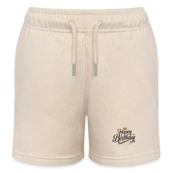 Happy Birthday - Kinder Organic Joggingshorts Mini Bolter von Stanley/Stella - Natur - Vorne