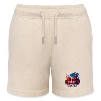 Gdańsk Danzig Skyline Wappen: Patriotischer Stolz - Kinder Organic Joggingshorts Mini Bolter von Stanley/Stella - Natur - Vorne
