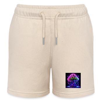Psy_Toad_PEKE - Kids Organic Sweat Shorts by Stanley/Stella - soft Ecru - Front