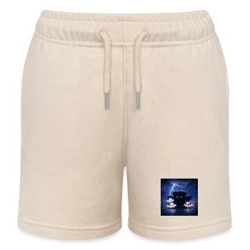 Dark Spirit Panda - Kinder Organic Joggingshorts Mini Bolter von Stanley/Stella - Natur - Vorne