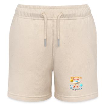 Big dreams start with ONE question - Kids Organic Sweat Shorts by Stanley/Stella - soft Ecru - Front