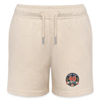 40. Geburtstag Runde Sache - Kinder Organic Joggingshorts Mini Bolter von Stanley/Stella - Natur - Vorne
