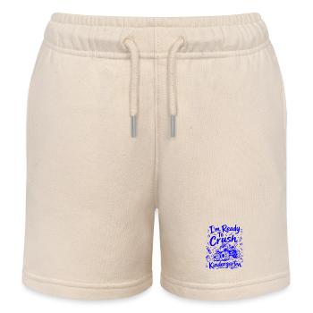 Ich bin bereit Crush Kindergarten – süßer Monstertruck - Kinder Organic Joggingshorts Mini Bolter von Stanley/Stella - Natur - Vorne