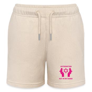 Antisemitismus – Nicht in meinem Namen! - Kinder Organic Joggingshorts Mini Bolter von Stanley/Stella - Natur - Vorne