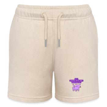 NZS können mich mal kreuzweise! - Kinder Organic Joggingshorts Mini Bolter von Stanley/Stella - Natur - Vorne