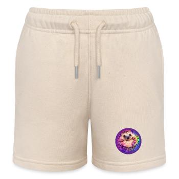 Regenbogen-Igel  - Kinder Organic Joggingshorts Mini Bolter von Stanley/Stella - Natur - Vorne