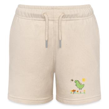 Dino Garden Green Kids - Kinder Organic Joggingshorts Mini Bolter von Stanley/Stella - Natur - Vorne