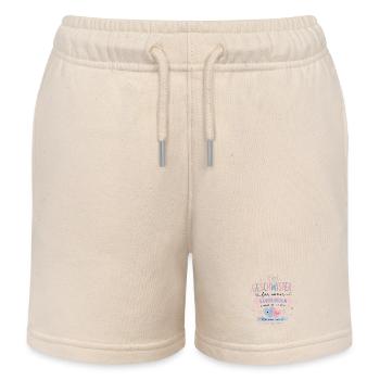 Geschwisterliebe für immer verbunden - Kinder Organic Joggingshorts Mini Bolter von Stanley/Stella - Natur - Vorne