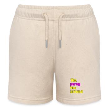 THE PARTY HAS ARRIVED, IT'S READY TO GO - Kids Organic Sweat Shorts by Stanley/Stella - soft Ecru - Front