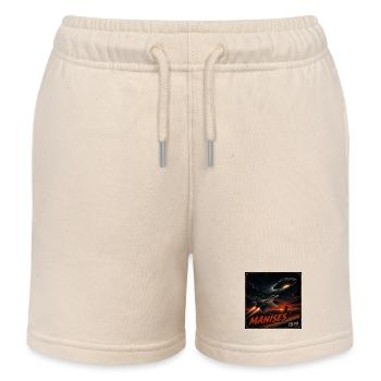 Manises UFO 1979 - Kids Organic Sweat Shorts by Stanley/Stella - soft Ecru - Front
