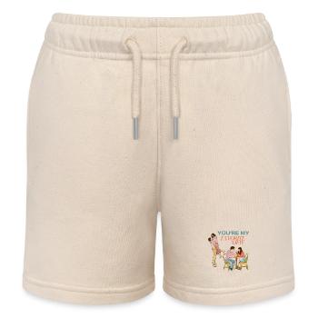 You're My Favorite View Romantic Couple Gift - Kids Organic Sweat Shorts by Stanley/Stella - soft Ecru - Front